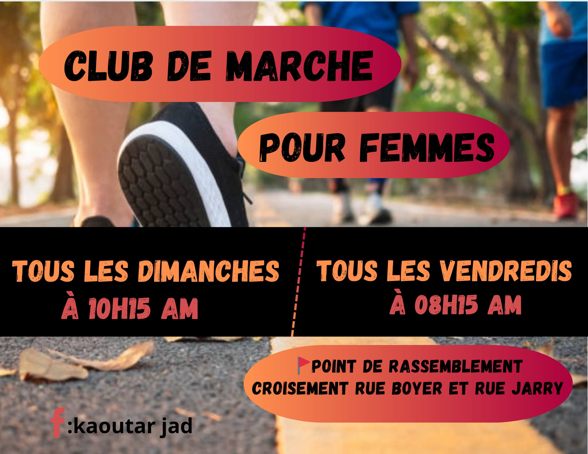 Club de marche pour femmes